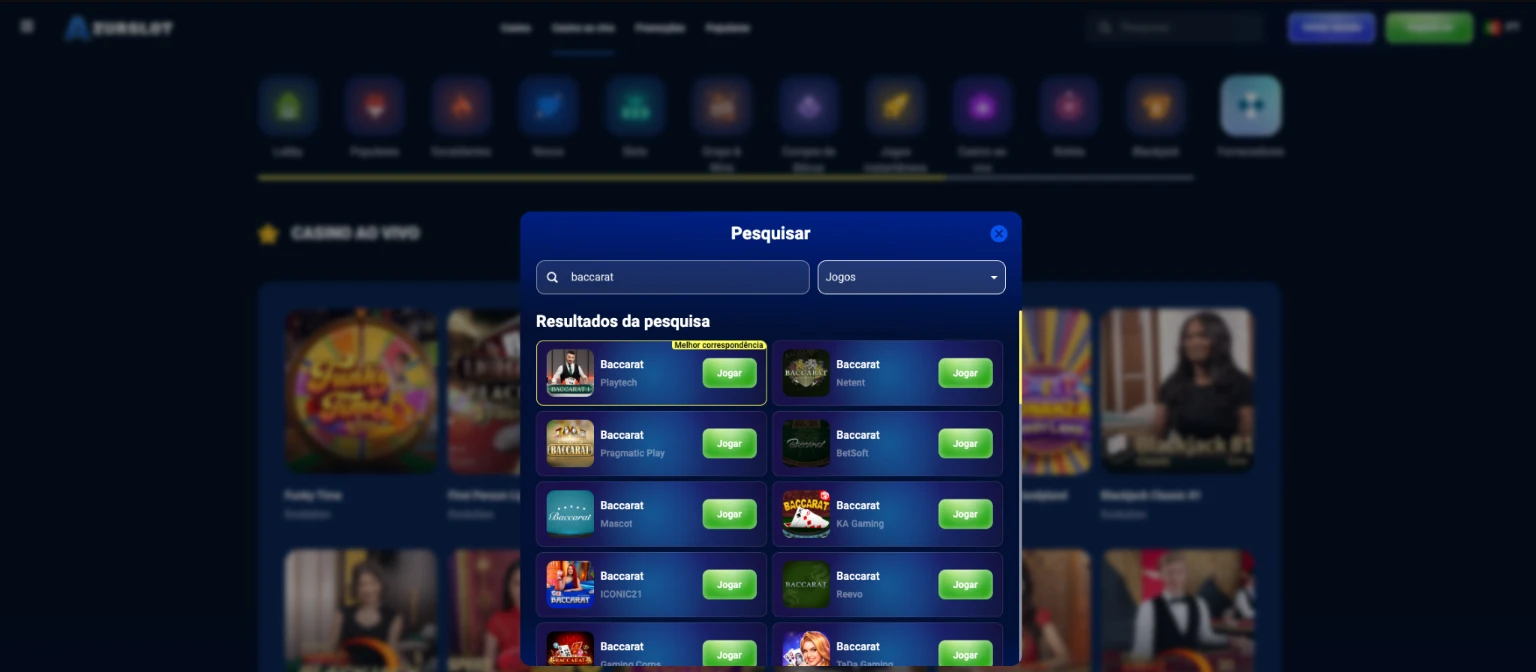 Baccarat online Azurslot