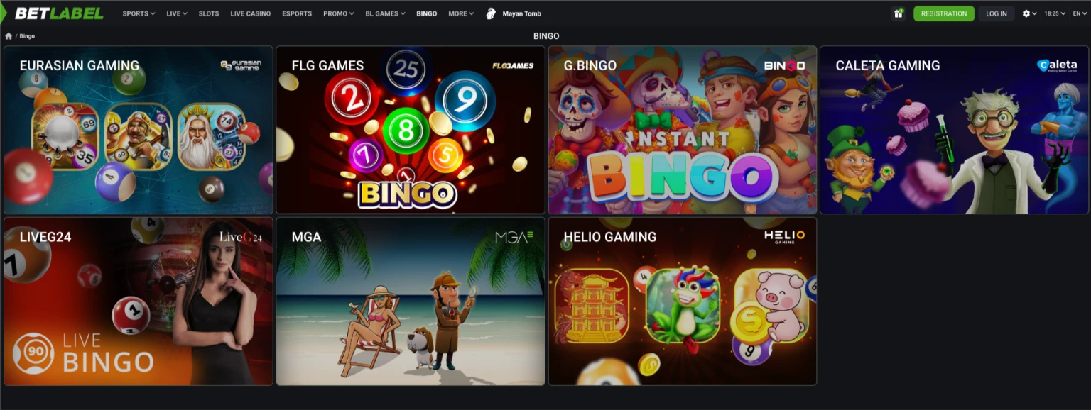 Bingo Online Betlabel